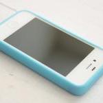 Iphone 4, 4s Case - Triangle Geometric / Teal On..