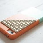 Iphone 5 Case - Color Block Case - Green Orange /..