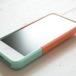 Iphone 5 Case - Color Block Case - Green Orange /..